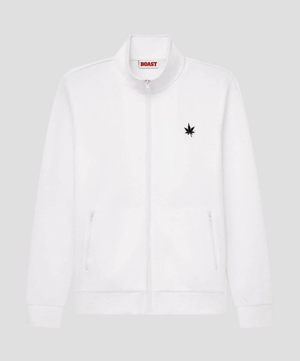 NEW BOAST men's warm-up jacket in white